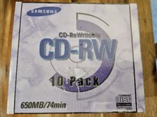 Samsung CD-RW Disc 650mb 74 Min 10-pack picture