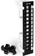 Blank 12 Port Keystone Patch Panel with 89D Wall Mount Bracket picture
