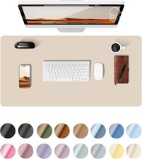 Large PU Leather Desk Pad Protector Mat Non-Slip Office Mousepad Blotter Cover picture