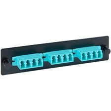 ICC LC-LC Fiber Optic LGX Adapter Panel ICFOPL16BG UPC 633758093378 picture