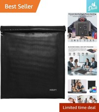 Portable Faraday Bag for Laptops: 20” x 15” Fireproof, Water-Resistant Security picture