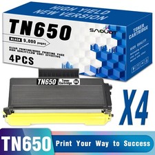 4PK TN 650 Toner Cartridge for Brother TN650 Black HL-5350DN MFC-8890DW picture