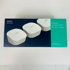 Eero Mesh 3rd Gen Wi-Fi Router/Extender 3-Pack White #J01001 In Box Excellent picture
