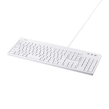 Buffalo Wired Keyboard Antibacterial Resin Waterproof and Dustproof Washable picture