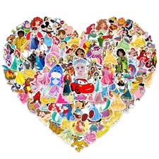100PCS Cute Cartoon Character Stickers Kids Pack 2-3 inches, P100 picture