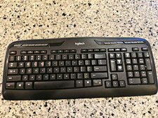 Logitech K340 Wireless Full-Size QWERTY English Keyboard, Multimedia, Black picture
