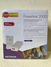 NETGEAR PLP2000 Powerline Adapter 2000Mbps PLP2000-100PAS - WHITE - NEW - SEALED picture