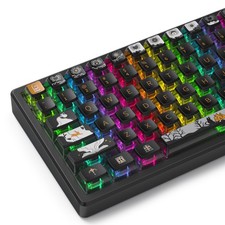 116 Keys Punk Pudding PBT Keycaps Transparent ASA Profile Doubleshot Fairy picture