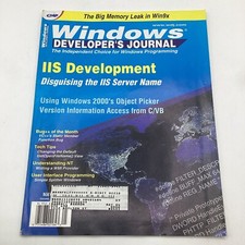 Windows Developer Magazine 2001 Disguising IIS, Object Picker, C/VB, Bug++ picture