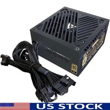 650W Semi-Modular ATX Power Supply 80 Plus Gold Quiet Fan Reliable Power New picture