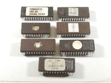 7pcs VINTAGE ASSORTED EPROM IC INTEGRATED CIRCUITS LOT picture