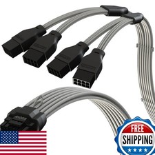 LINKUP 12VHPWR GPU Power Extension Cable 45cm White picture