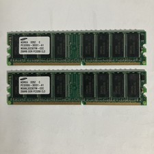 Lot of 2 Samsung 256MB PC3200 DDR Memory Module PC3200U-30331-A1 picture