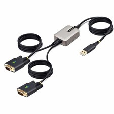 StarTech 13ft [4m] 2-Port USB to Serial Adapter Cable (2p6ffcusbserial) picture