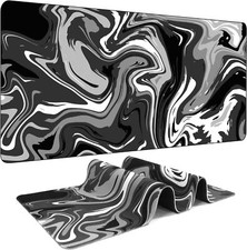 Marbled Design Fluid Pattern Gaming Mouse Pad Extended (31.5