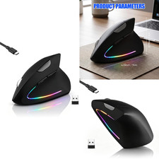 Wireless Bluetooth Ergonomic Vertical Mouse, Rechargeable Silent Slim Laptop picture