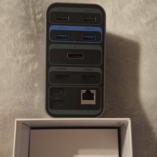TOBENONE UDS018 USB-C Docking Station Dual HDMI/DP Ethernet RJ-45 USB 3.0 picture