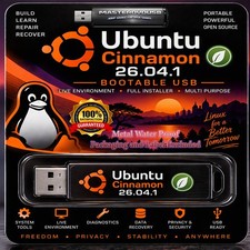 Ubuntu Cinnamon 26.04.1 Bootable USB | Live USB & Installer | SHA256 Verified picture