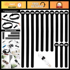 150PCS Reusable Hook & Loop Cable Ties - Adjustable Multi-Purpose Cord Organizer picture