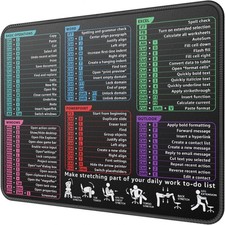 Essential Office Gaming Mouse Pad 8.5 x 11 Inch Shortcuts picture