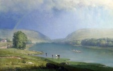 Landscape classic art nature sky Custom Gaming Mat Desk picture
