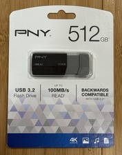 New PNY ELEDGE USB 3.2 P-FD512ELEDGE-GE 512GB Flash Drive picture