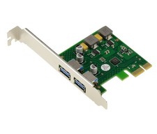 PCIe Controller Card 2x USB 3.0 5G Type A, Powered, FL1100 Chipset picture
