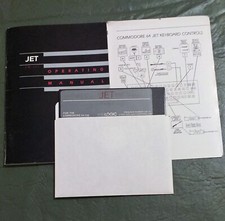 Jet SubLogic Program 5.25 disk for C- 64/128 +  Operating Manual + Jet Controls picture