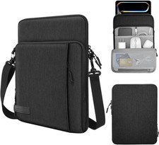 MoKo 10-13 Inch Tablet Sleeve Bag Carrying Case 12.9 inch, Black & Gray  picture