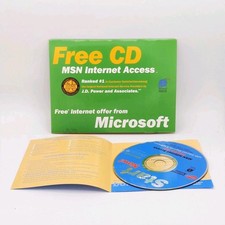 Vintage MSN Internet Access Free CD 90s Microsoft Tech Y2K Cyber Aesthetic Box picture