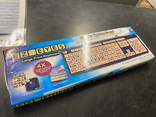 Easy EZ EYES Large Print USB Keyboard PC & MAC 4x Larger Letters picture