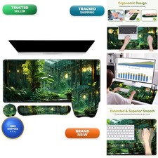 NXZGO NX-Gapad-P27 4 in1 Set XXL Mouse Pad Wrist Support Green Plants Rain picture