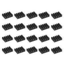 Electronic Radiators Heatsink for MOS GPU IC Chip Black 20 x 14 x 6 mm 20pcs picture