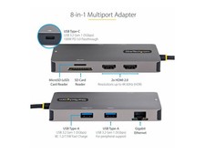 StarTechcom USB C Multiport Adapter Dual 4K HDMI PD 120B-USBC-MULTIPORT picture