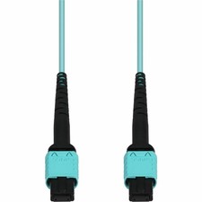 AddOn 1.5m MPO/UPC to MPO/UPC Aqua OM4 OFNR (Riser-Rated) 12-Strand MMF (Multi picture