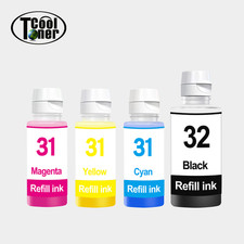 32XL 31 Ink Refill 4-Pack for HP Ink Tank 310 319 410 415 416 418 419 5101 5102 picture