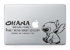Stitch Ohana Means Family Sticker Viny Decal Macbook Air/Pro/Retina 13
