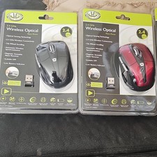 Gear Head 2.4GHz Wireless Optical Nano Mouse 1600 DPI 3-Button Black/Red picture