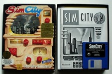 Sim City The City Simulator, 1991 Macintosh Monochrome B&W Lookup Version, Maxis picture