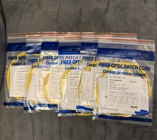NEW Wirewerks OS2 Single-Mode Fiber Patch Cord, LC/UPC to SC/UPC, 3M Yellow 6 PK picture