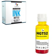CMYi Compatible GT52 Yellow Ink Bottle fits HP DeskJet GT 5810 Ink Tank 410 412 picture