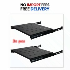 2x Sliding Rack Server Shelf Rack 1U 19