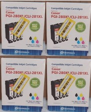 4 DATAPRODUCTS CANON COMPATIBLE INKJET CARTRIDGE PGI-280XL/CLI-281XL MULTI PACK picture