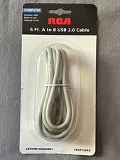 RCA Computer 6 ft A to B USB 2.0 Cable Hub Printer NEW picture