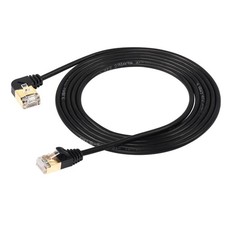 90 Degree Left Angle Cat8 Ethernet Cable, High Speed 40Gbps 2000Mhz Network C... picture