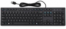 Genuine Dell KB216 Wired USB OEM Keyboard Full Size QWERTY Numeric Keypad Black picture