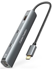 CableCreation 6-in-1 USB-C Hub 4K 60HZ HDMI, USB C Data Port, 1Gbps, USB 3.0 picture