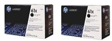 2 New Genuine OEM HP 61X Laser Cartridges New Style Black Bxs OPEN BX SEALED BAG picture