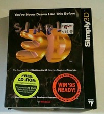 Simply 3D Software  for Windows 95 multimedia set disc renderize computer cd picture