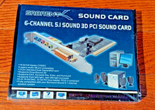Sabrent 6 Channel PCI Sound Card SBT-SP6C 5.1 Surround 3D Audio Brand New Sealed picture